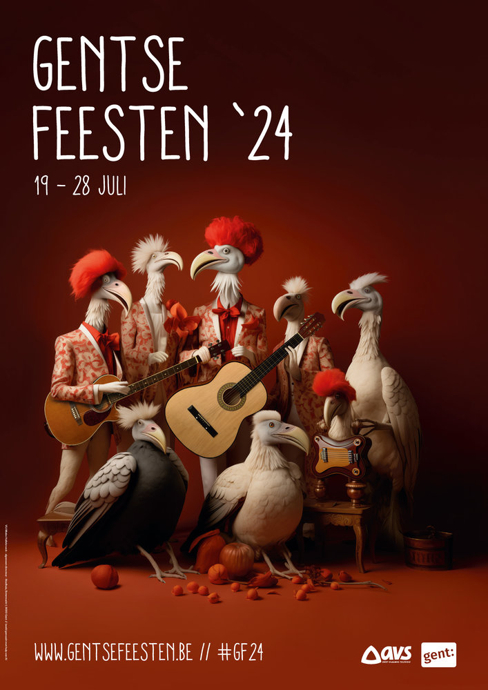 rare-vogels-bevolken-nieuwe-affiche-gentse-feesten-stad-gent